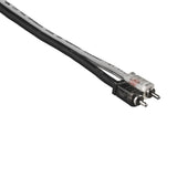 Level 2 RCA 100% Copper OFC Y Connector 2 MALE to 12 MALE 1.5 Feet - SILVER - rear view | Silarius