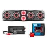 CAN-AM Soundbar With Amplifier and Installation Kit - 4x 6.5" Marine Speakers & 2x 4" Super Bullet Tweeters - detail view | Silarius
