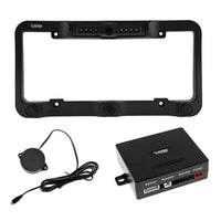 DS18 RCS2IN1LP Waterproof Reverse Camera and Backup Buzzer for License Plate - front view | Silarius