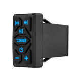 Marine And Powersports Waterproof Rocker Switch Bluetooth Audio Receiver With Controls - rear view | Silarius