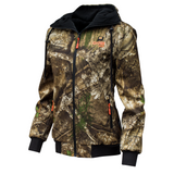 Shadow Women's Heated Hunting Hoodie - Available in Mossy Oak and Real Tree - detail view | Silarius