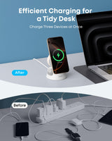 Anker MagGo Wireless Charging Station (3-in-1, Dock Stand) - detail view | Silarius