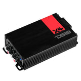 X 4-Channel Ultra Compact Class D Amplifier 4 x 70 Watts Rms @ 4-ohm - side view | Silarius