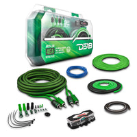 4-GA Amplifier Installation Wiring Kit - Green - front view | Silarius