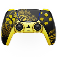 MODDEDZONE BLACKOUT SURGE PS5 CUSTOM MODDED CONTROLLER - front view | Silarius