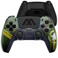 MODDEDZONE ARMY MECHA EXTREME PS5 SMART PRO CUSTOM MODDED CONTROLLER - front view | Silarius