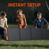 Jackery SolarSaga 200W Solar Panel - side view | Silarius