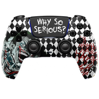 MODDEDZONE BLACK MASK M Series PS5 Custom Modded Controller - front view | Silarius