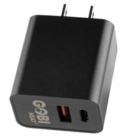 USB A/C 20W Fast Charge Brick - front view | Silarius