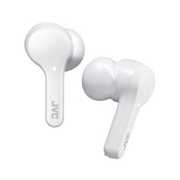 JVC HA-A8TW In-Ear True Wireless Bluetooth Earbuds with Charging Case (White) - front view | Silarius