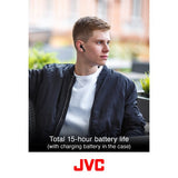 JVC HA-A8TW In-Ear True Wireless Bluetooth Earbuds with Charging Case (White) - detail view | Silarius