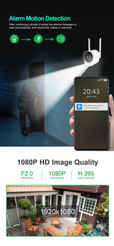 Silarius SIL-BHOMEWIFI2MP28 WiFi APP enabled 2MP Full HD Alarm Outdoor Camera 2.8mm - detail view | Silarius