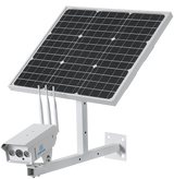 Silarius SIL-SOLARB5MP4G60W40AH 5MP Solar Powered 4G LTE Bullet Security Camera 60W Solar Panel