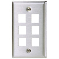 Hubbell SSF16 Wall Plate, Stainless Steel