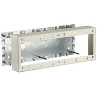Hubbell HBL57486IVA HBL500/700/750 Series 6-Gang Standar Depth Box, Ivory