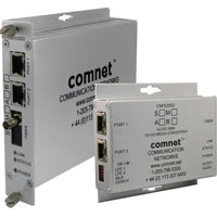 ComNet CNFE2002S1A/M Hardened 2-Channel Ethernet to Optical Media Converter, Singlemode, ST Connector