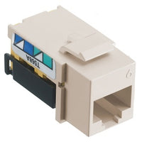 Hubbell NSJ6LA netSELECT TIA CAT6 Component Modular Jack, Qty 1, Light Almond