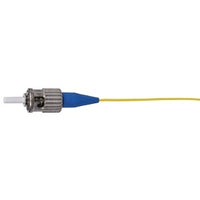 Hubbell FHPSTS3SM Fiber Optic Pigtail, Single-Mode, ST, 50/125, 10 GHz, PVC, 3m, Yellow