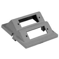 Hubbell IM2SCA2GY 2-Duplex Audio / Video Unloaded Module, SC Angled, 2-Unit, Gray