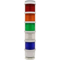 Edwards Signaling 200 Class 70mm Stacklight, SMD Steady or Flashing LED Module and Light Source Green with Gray, 24V AC/DC