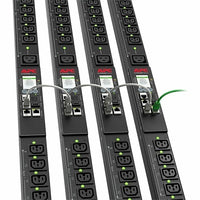 APC APDU9981NA3 Rack Mount PDU 9000 Switched, ZeroU, 21-Port C13/C15, 3-Port C19/C21, 11.5kW, 200-240V