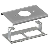 Hubbell HBL3027AEGY Raceway Plate 1.40" Opg HBL 3000 Series, Gray
