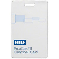 HID 1326LSSNV ProxCard II 1326 Clamshell Smart Card, Programmed, HID Logo Front and Back, No Numbers, Vertical Slot, Whi