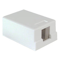 Dynacom 10600-SB1-WH Surface Mounting Box, 1-Port, White