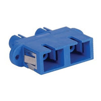 Hubbell FASTSCMPB6 ST-SC Duplex Fiber Optic Cable Connector, Push-Pull Zinc Body, Secure Mounting, Pack of 6, Blue