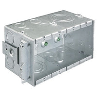 Hubbell HBL987 4-Gang Wall Data Box, 4" Depth, 2" KOs