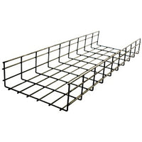Hubbell HBT0608 Wire Basket Tray Overhead, Round, 6"H x 8"W x 118"L, Pre-Galvanized