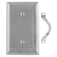 Hubbell SS14 1-Gang Blank Stainless Steel Wall Plate