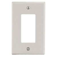 Hubbell PJ26LA M-Size 1-Gang Decorator Wall Plate, Light Almond