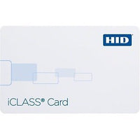 HID 2000CGGNV iCLASS 200x 2K/2 Printable Smart Card, Configured, Glossy Front and Back, No Numbers, Vertical Slot, White