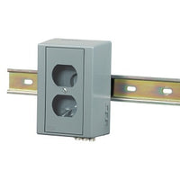 Hubbell HIDRUBCKIT HI-IMPACT DIN Rail Utility Box, CoMulti Modeunications, 2-Port, Unloaded, Gray