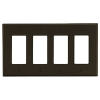 Hubbell P264 4-Gang Decorator Wall Plate