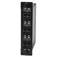 Hubbell OCST50 12-Adapter Fiber LGX Cassette, OM2, ST Duplex to MTP, Black