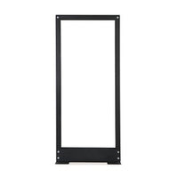 24U 2-Post Relay Rack, CRS, Black Powder Coated