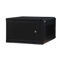 LINIER Fixed Wall Mount Cabinet, Vented Door, 6U