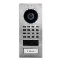 DoorBird D1101V Surface-Mount IP Video Intercom, Golden Yellow (RAL1004)
