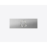 DoorBird D11X Nameplate for Call Button, Bell Symbol, Pastel Green (RAL 6019)