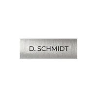 DoorBird D11X Nameplate for Call Button, Individual Engraving, Claret Violet (RAL 4004)