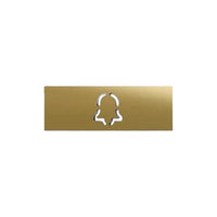 DoorBird 423897700 Brass‑Finish Nameplate for Call Button, PVD Coated Stainless Steel