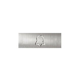 DoorBird 423897700 Brass‑Finish Nameplate for Call Button, PVD Coated Stainless Steel