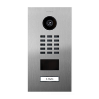DoorBird 429614820 D2101V IP Video Intercom, 2-Way Audio, Flush Mount, Brushed Stainless Steel V2A