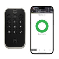 Yale Locks YRD614-CB1-619 Yale YRD614-CB1-619 Pro 2 Keypad with Wi-Fi + Connect Bridge, Satin Nickel