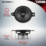 3" OEM Dashboard Loudspeaker with Neodymium Magnet | 80W RMS 4-Ohm