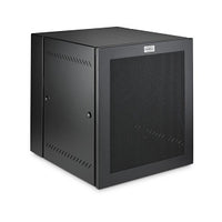 Hubbell HLQ4832M Rack Cabinet and Frame, 25U, 32-Inch Deep Black Mesh Door