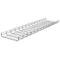 Hubbell HBT0418S Wire Basket Tray, Flat, 4" x 18" x 118", Pre-Galvanized