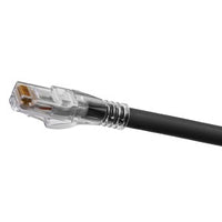 Hubbell HC6ABK85 CAT6A Slim Patch Cord, Ascent, 85', Black